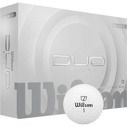 Wilson Duo Soft - golfballen onbedrukt - Wit