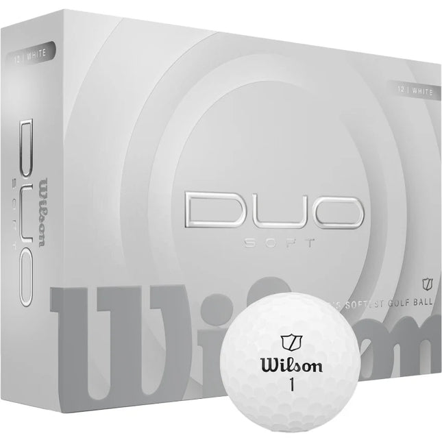 Wilson Duo Soft - golfballen onbedrukt - Wit