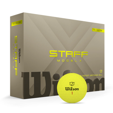 Wilson Staff Model  X - golfballen onbedrukt - Geel