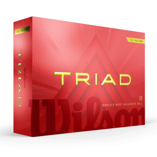 Wilson Triad - golfballen bedrukken - Geel