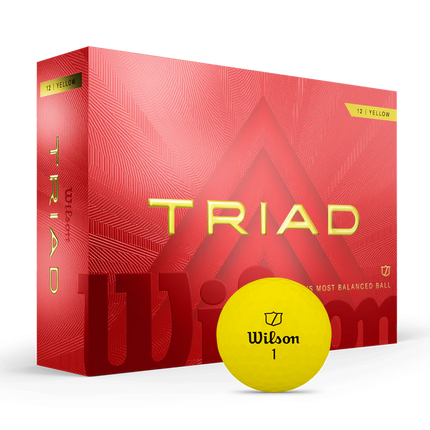Wilson Triad - golfballen onbedrukt - Geel