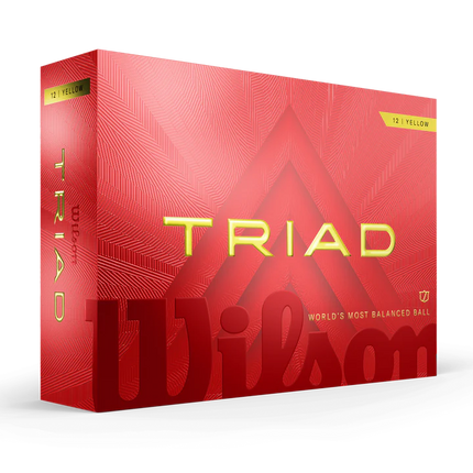 Wilson Triad - golfballen onbedrukt - Geel
