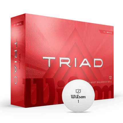 Wilson Triad - golfballen onbedrukt - Wit